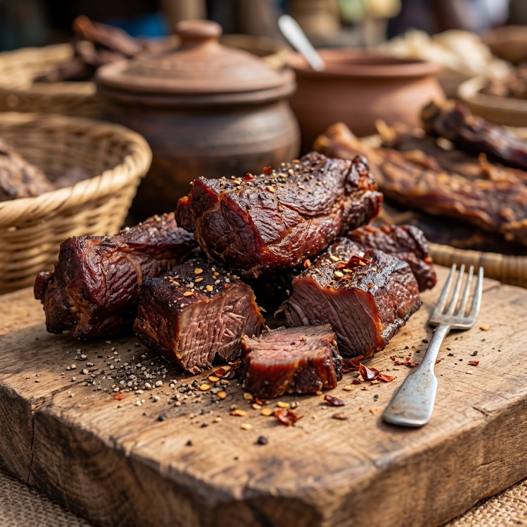 Premium smoked grasscutter meat prepared using carefully controlled traditional and modern smoking methods. Available for: • Restaurants • Hotels • Supermarkets • Retailers • Export buyers